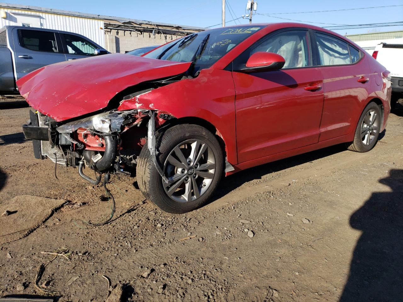 hyundai elantra 2018 5npd84lf1jh371318