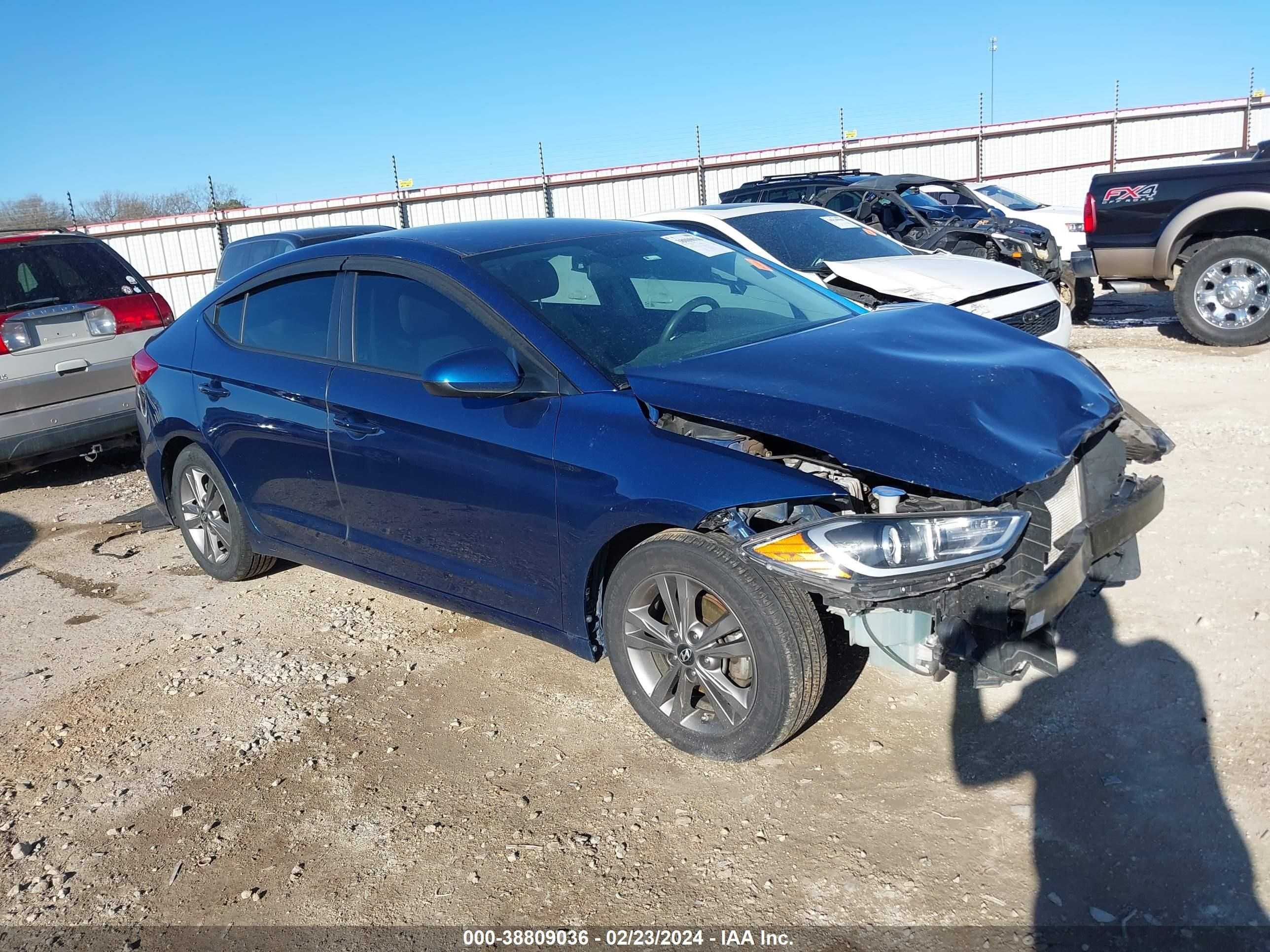 hyundai elantra 2018 5npd84lf1jh385073