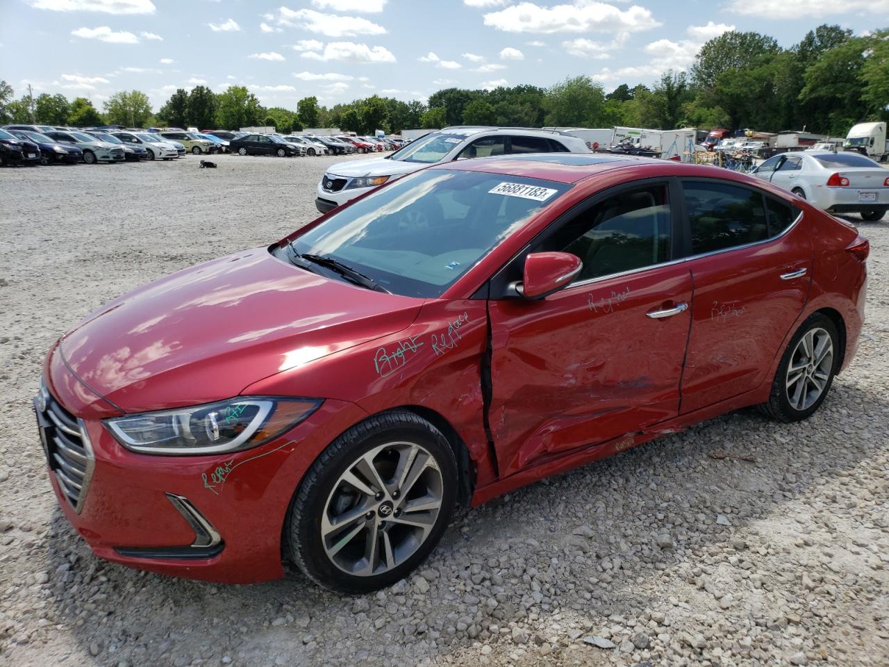 hyundai elantra 2017 5npd84lf2hh105218