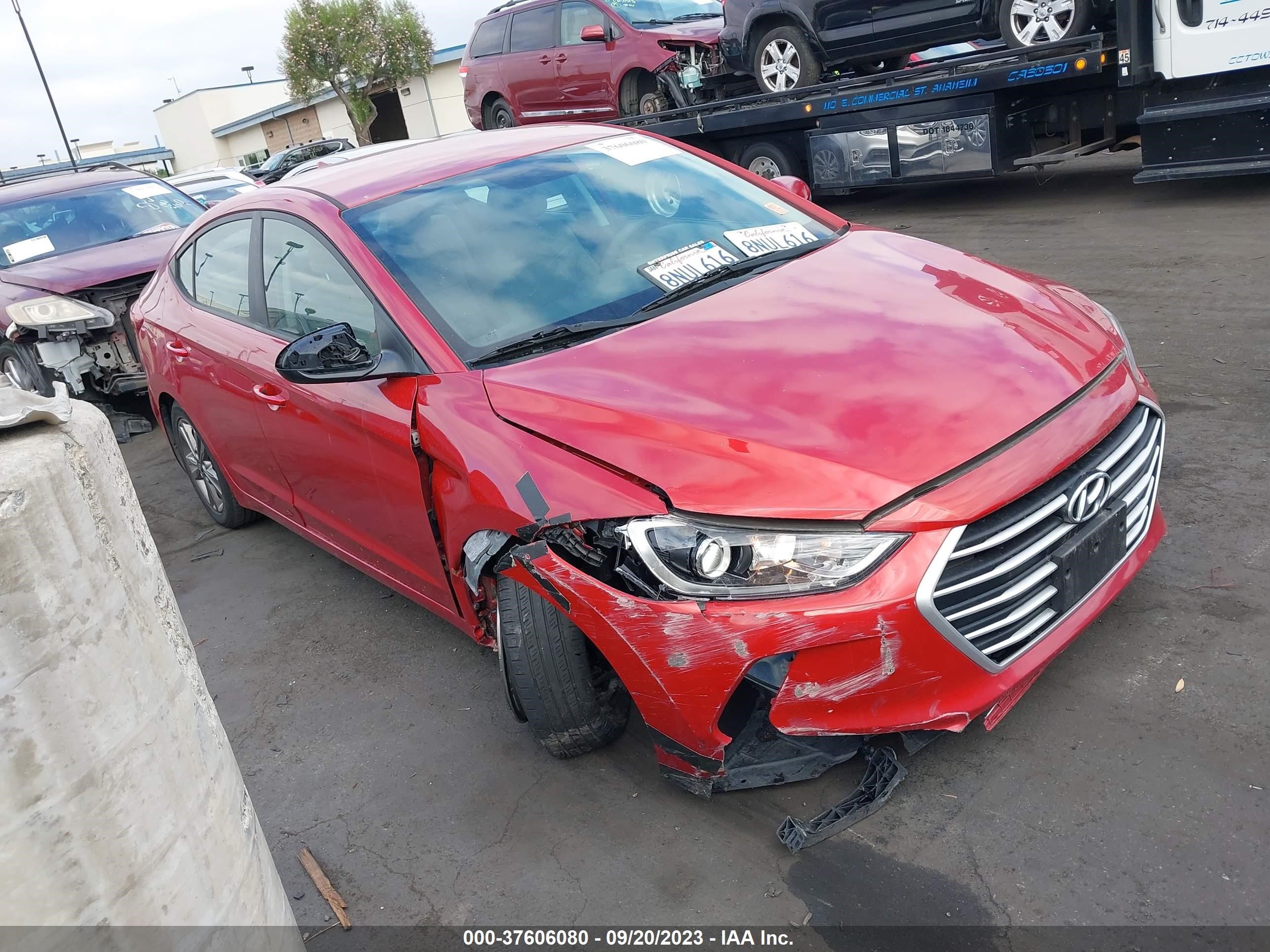 hyundai elantra 2018 5npd84lf2jh357668