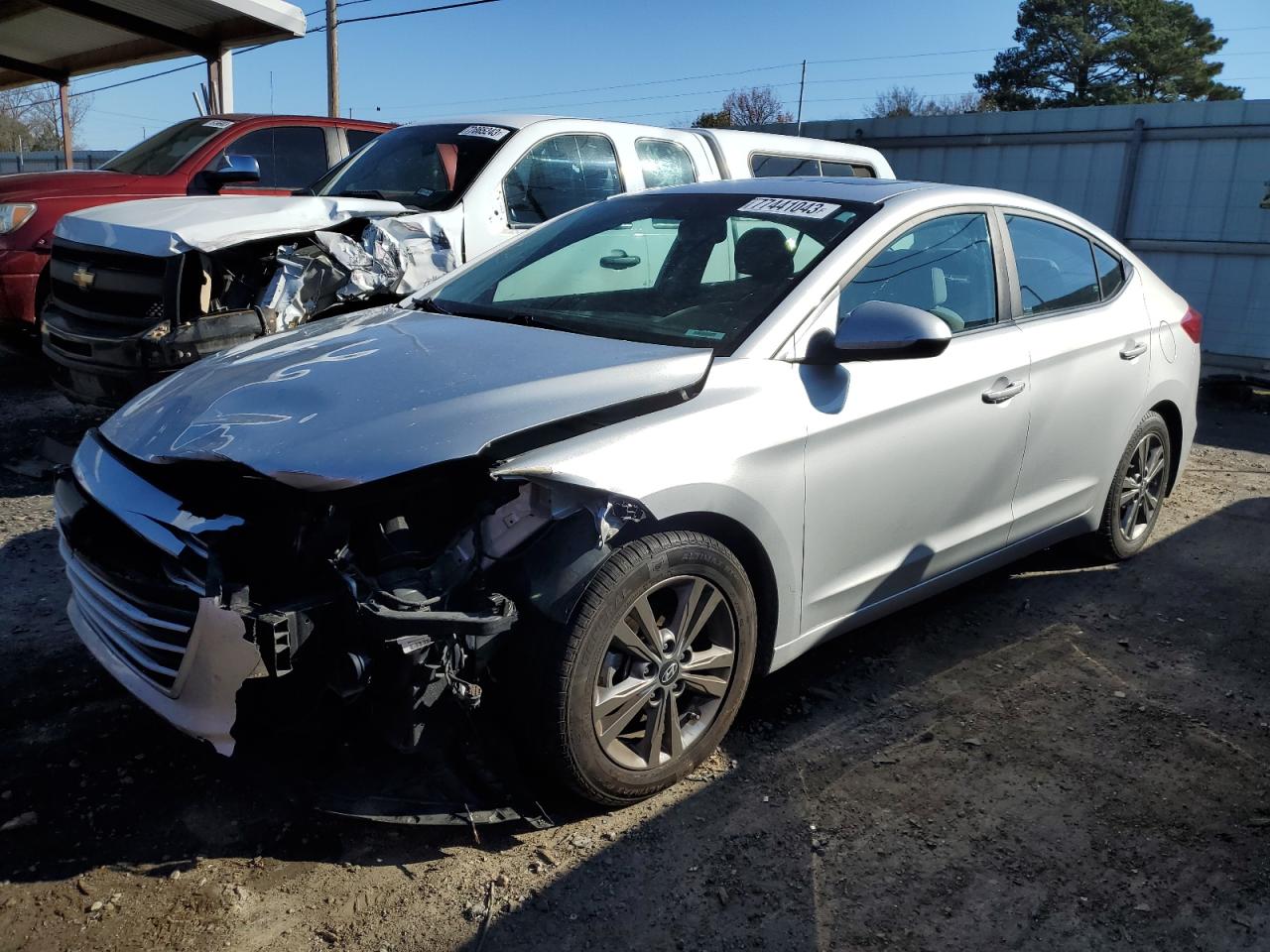 hyundai elantra 2018 5npd84lf2jh372798