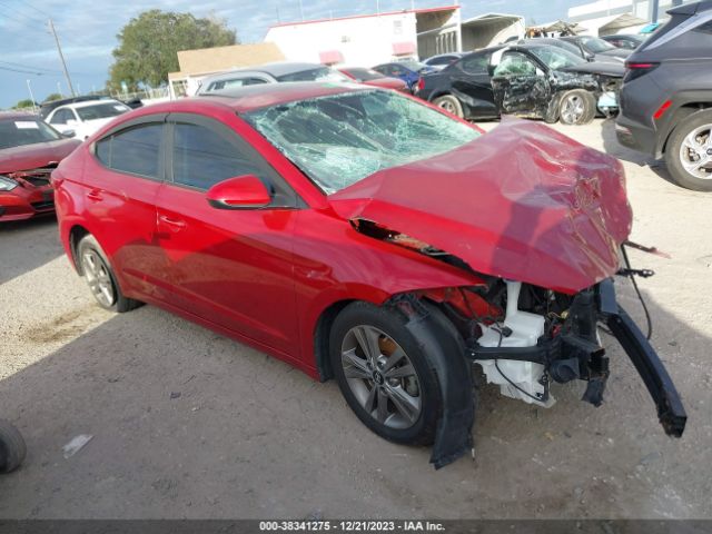 hyundai elantra 2018 5npd84lf3jh244487