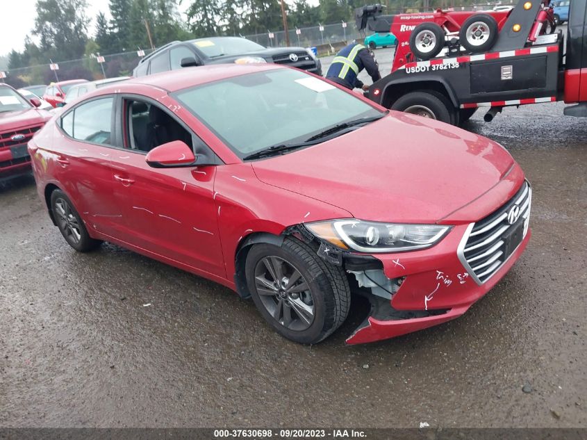 hyundai elantra 2018 5npd84lf3jh260429