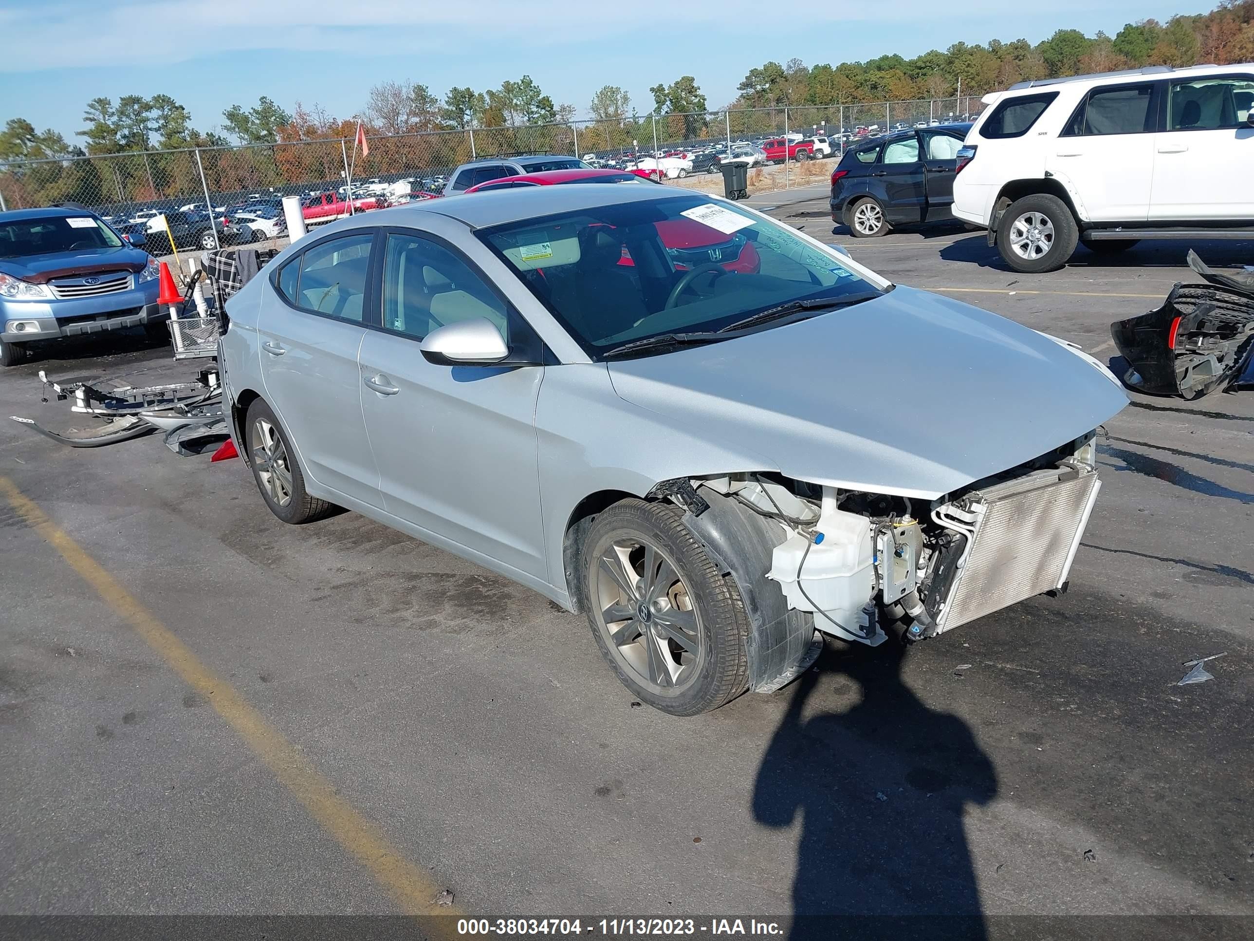 hyundai elantra 2018 5npd84lf3jh314084