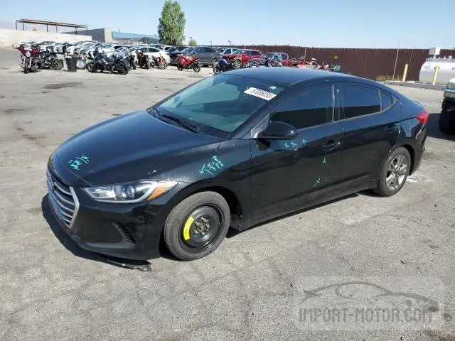 hyundai elantra 2018 5npd84lf3jh340023