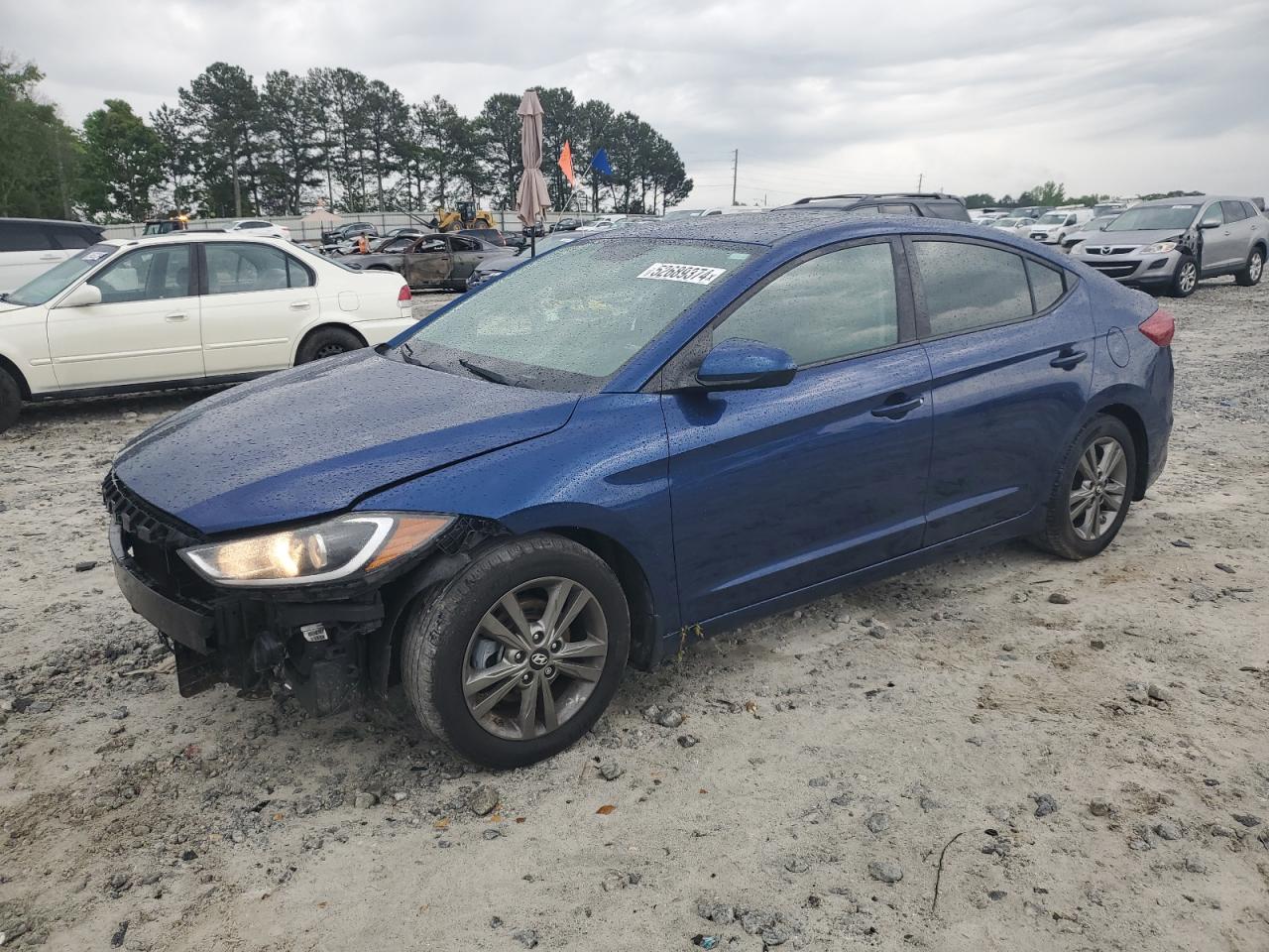 hyundai elantra 2018 5npd84lf3jh354942