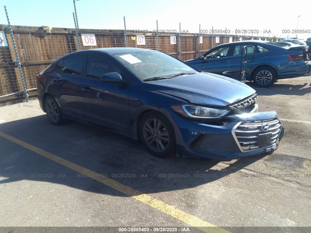 hyundai elantra 2018 5npd84lf3jh357095