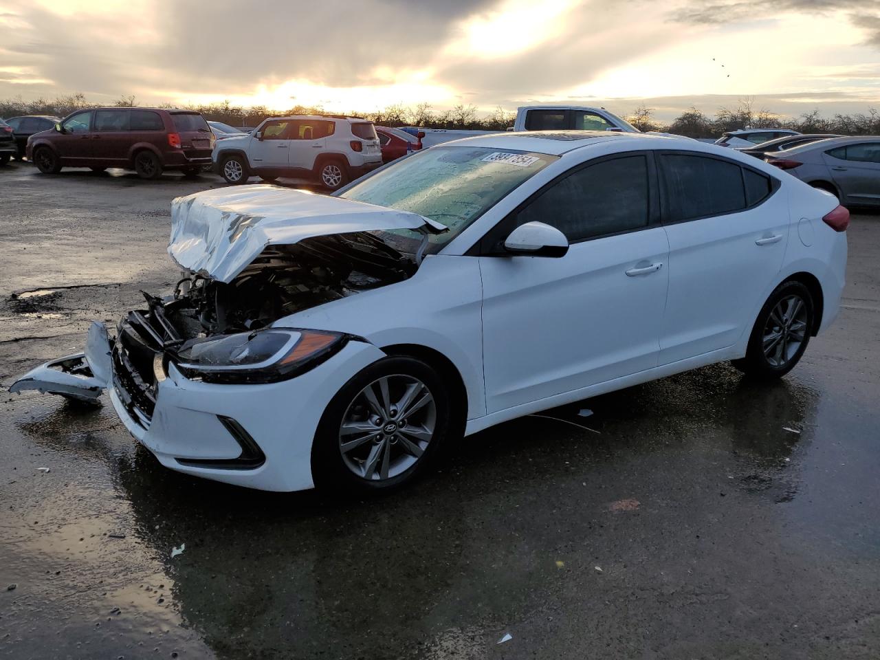 hyundai elantra 2018 5npd84lf4jh288613