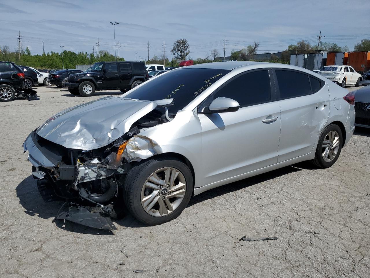 hyundai elantra 2019 5npd84lf4kh445428