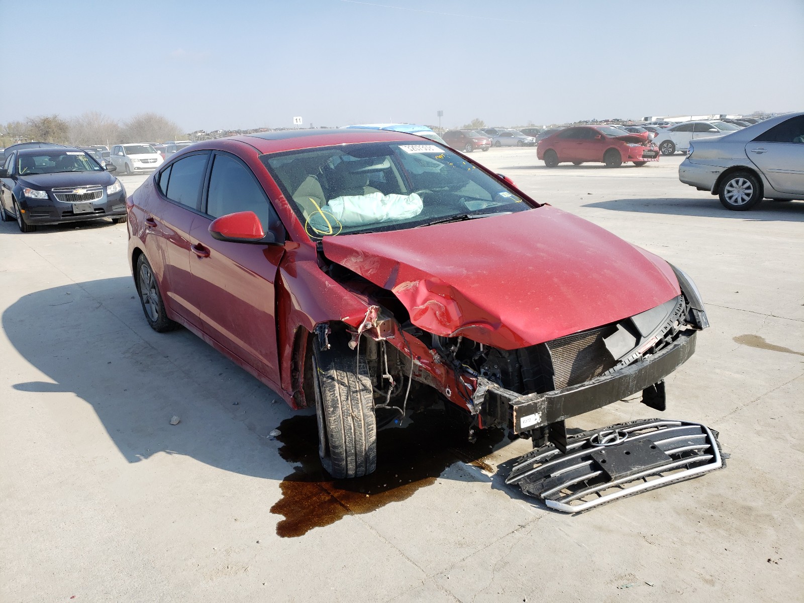 hyundai elantra se 2018 5npd84lf5jh294551