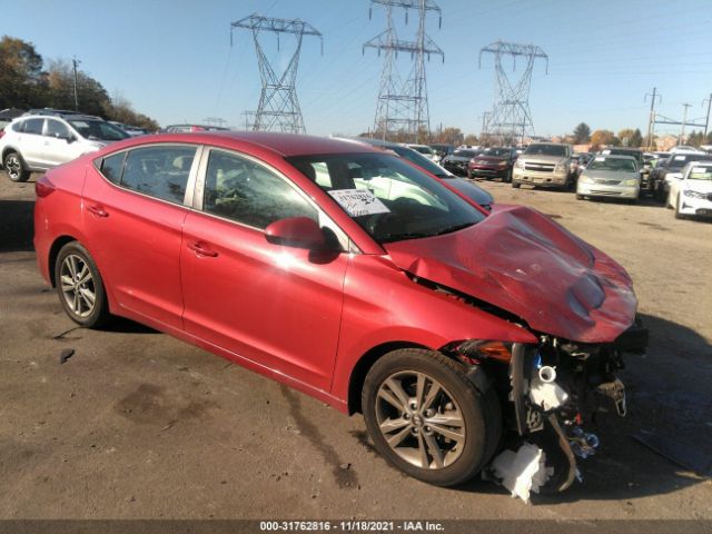 hyundai elantra 2018 5npd84lf5jh379678