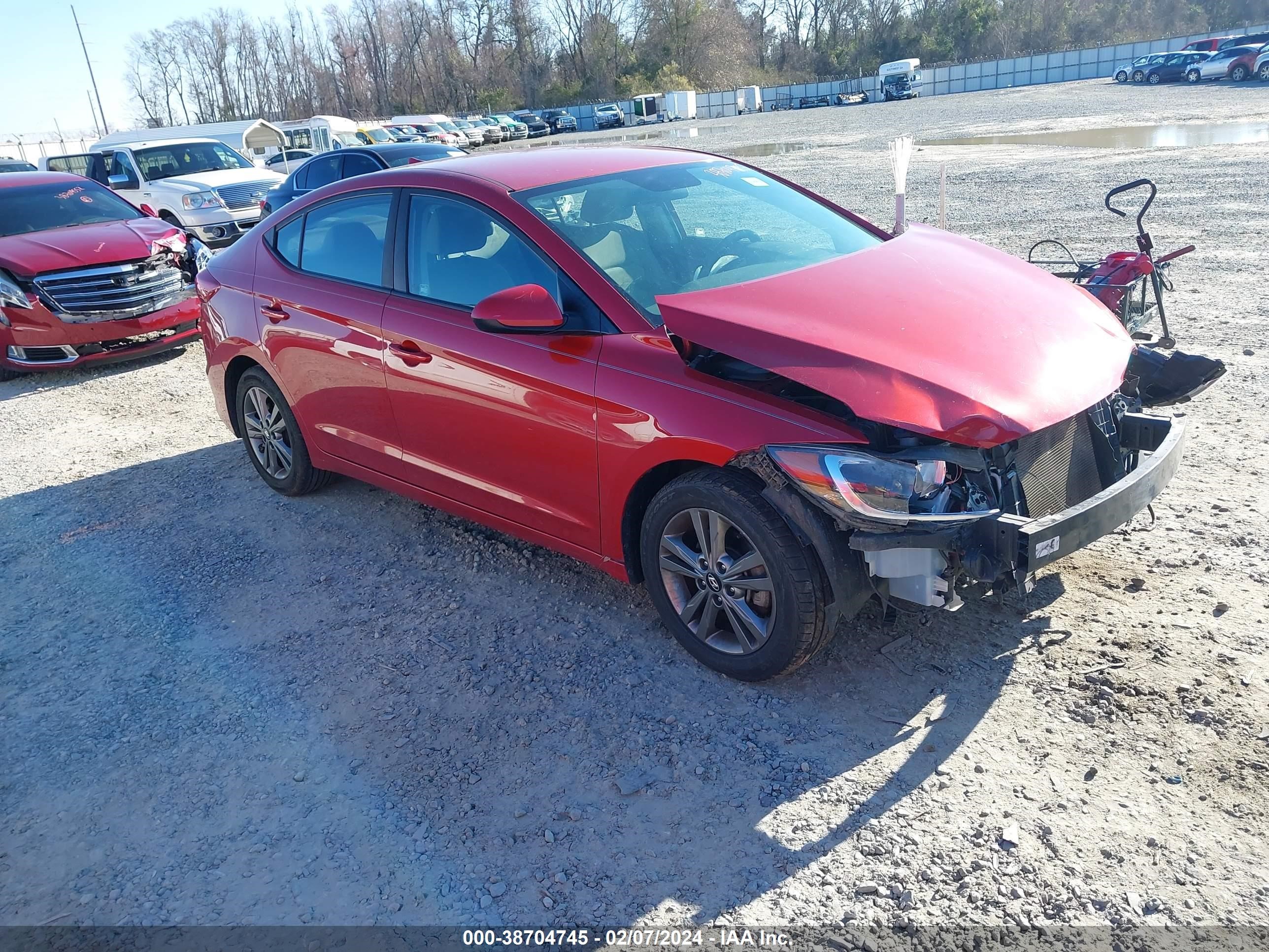 hyundai elantra 2018 5npd84lf6jh220801