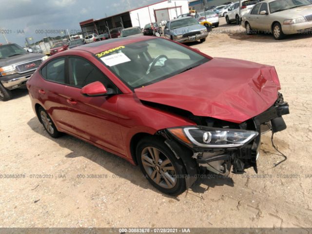 hyundai elantra 2018 5npd84lf6jh231538