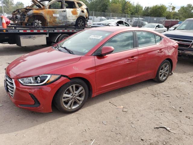 hyundai elantra 2018 5npd84lf6jh256553