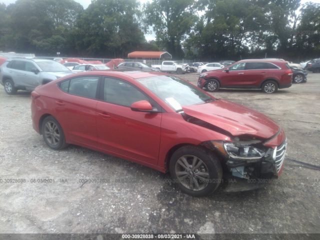 hyundai elantra 2018 5npd84lf6jh284949