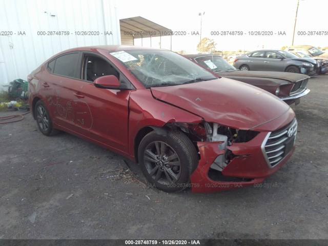 hyundai elantra 2018 5npd84lf6jh304357