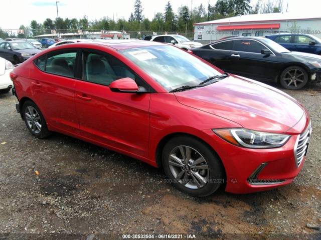 hyundai elantra 2018 5npd84lf6jh343398