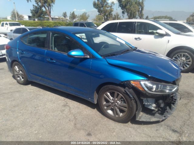 hyundai elantra 2018 5npd84lf6jh351940