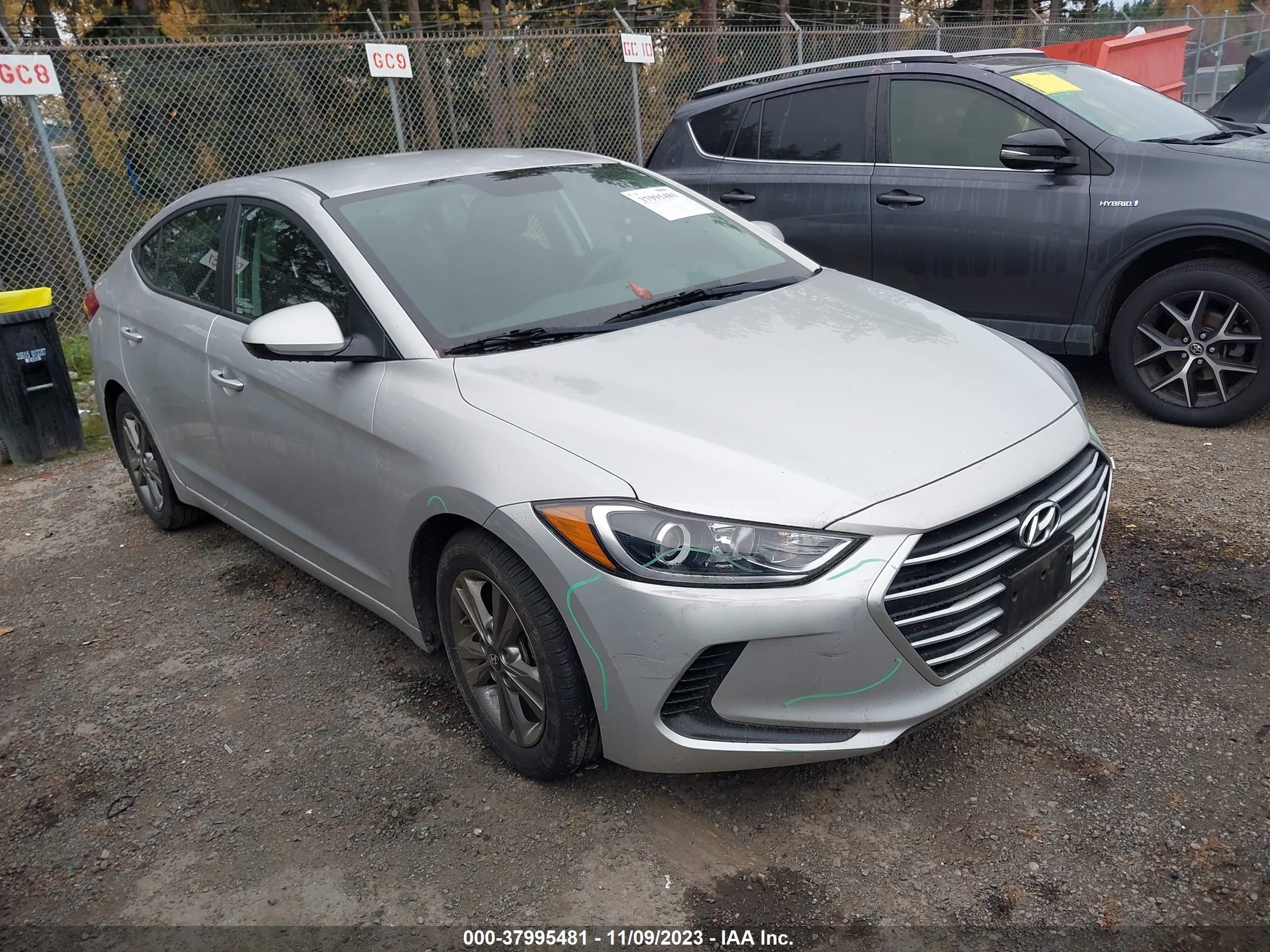 hyundai elantra 2018 5npd84lf7jh214120