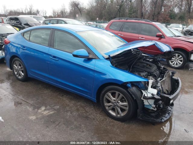 hyundai elantra 2018 5npd84lf7jh218278