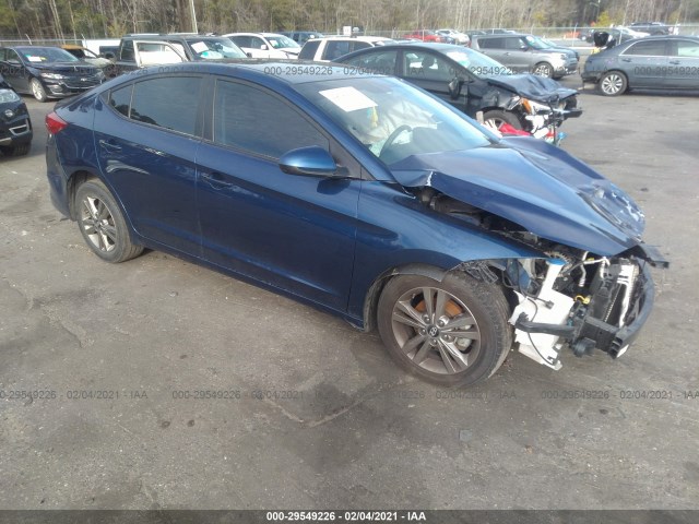 hyundai elantra 2018 5npd84lf7jh287844