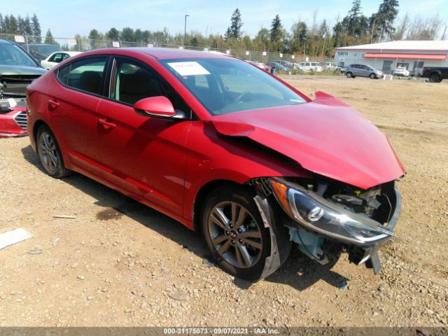 hyundai elantra 2018 5npd84lf7jh328828