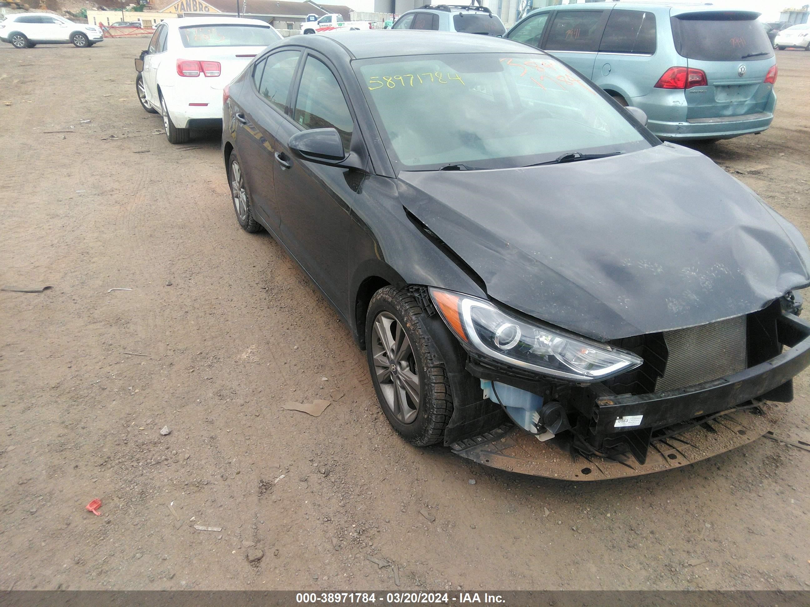 hyundai elantra 2018 5npd84lf7jh390066