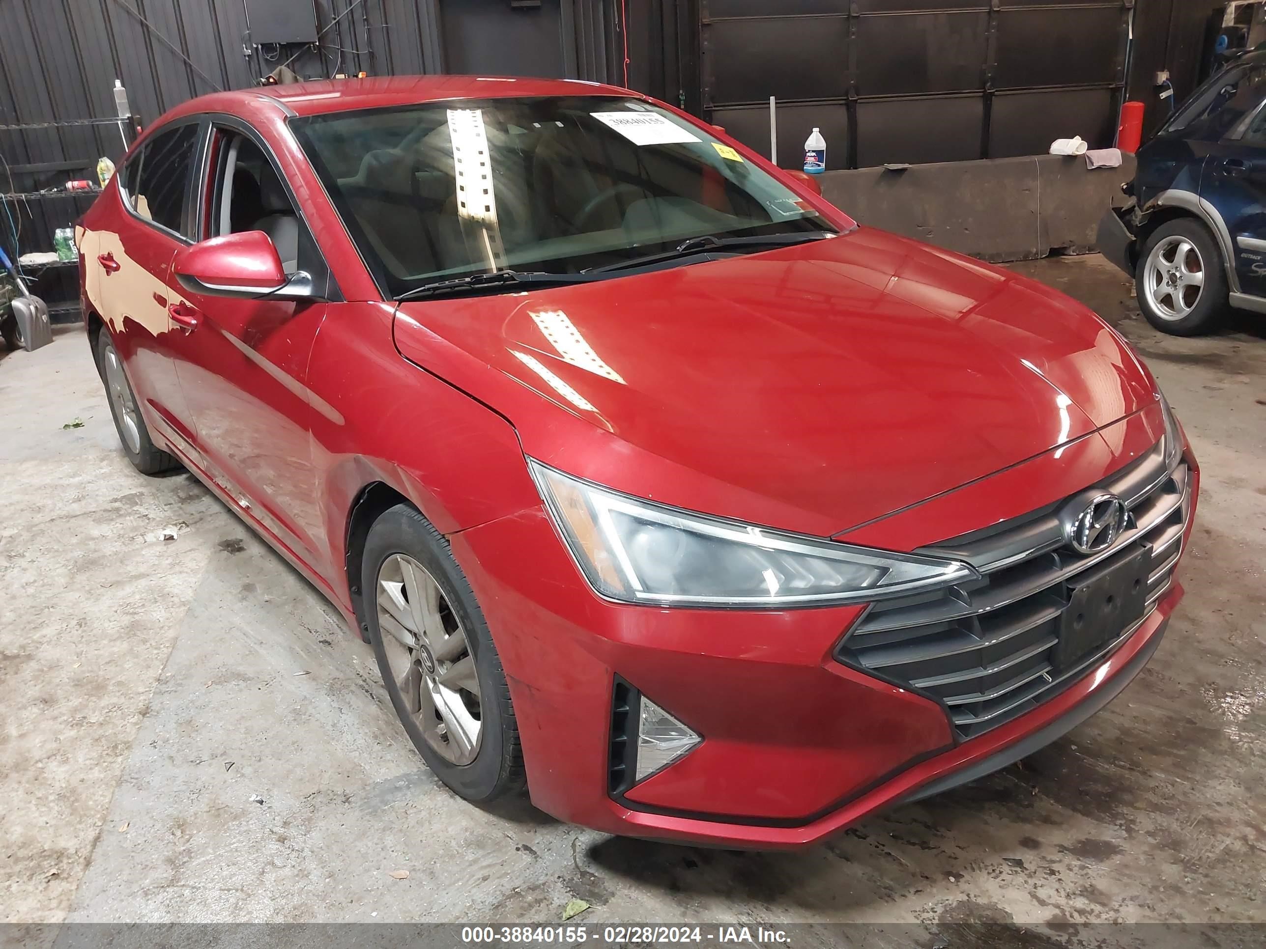 hyundai elantra 2019 5npd84lf7kh453586