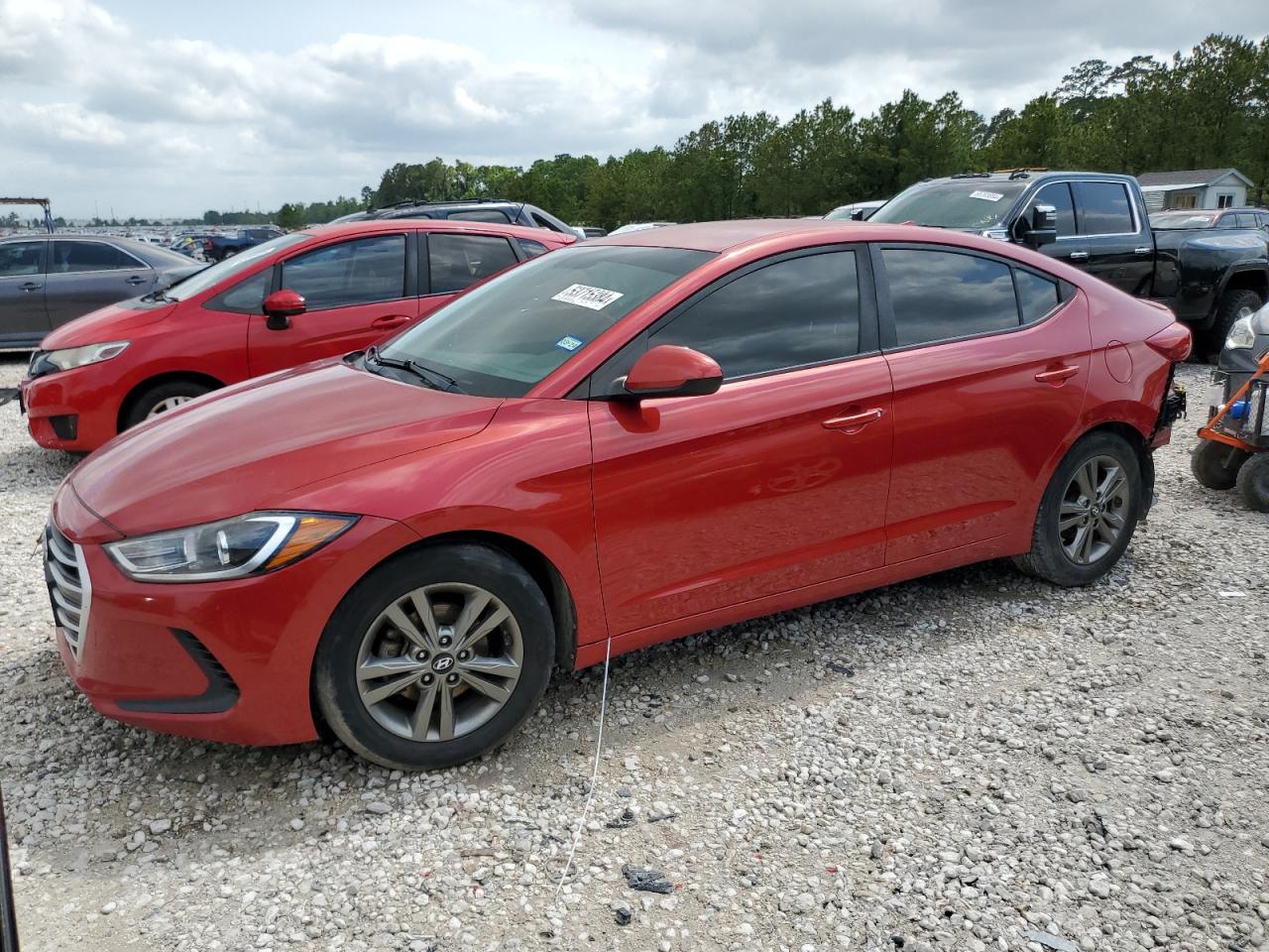 hyundai elantra 2018 5npd84lf8jh219973