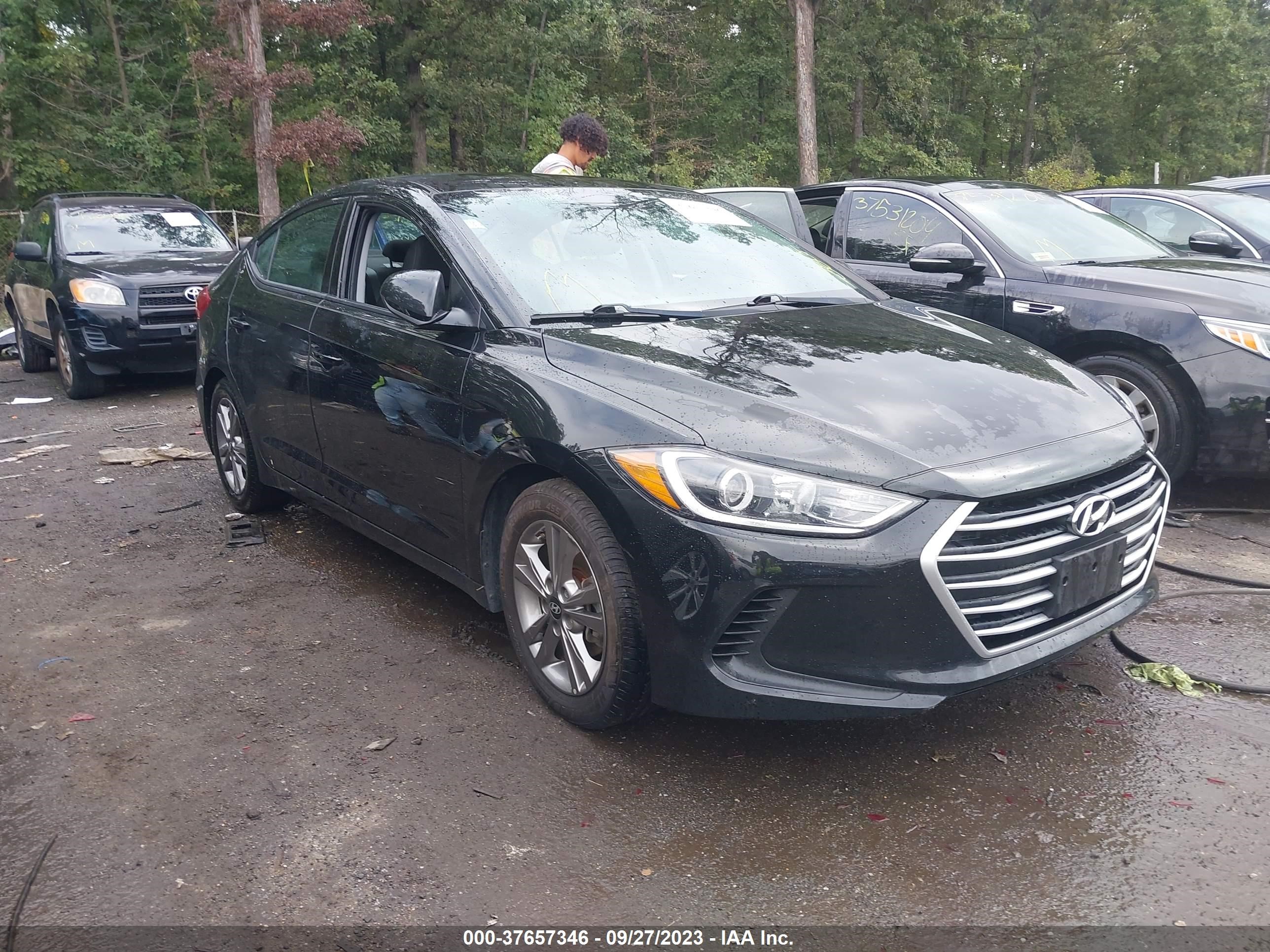 hyundai elantra 2018 5npd84lf8jh222369