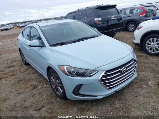 hyundai elantra 2018 5npd84lf8jh233355