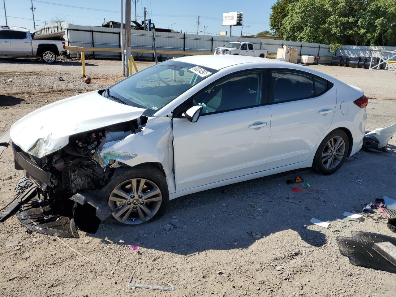 hyundai elantra 2018 5npd84lf8jh282376