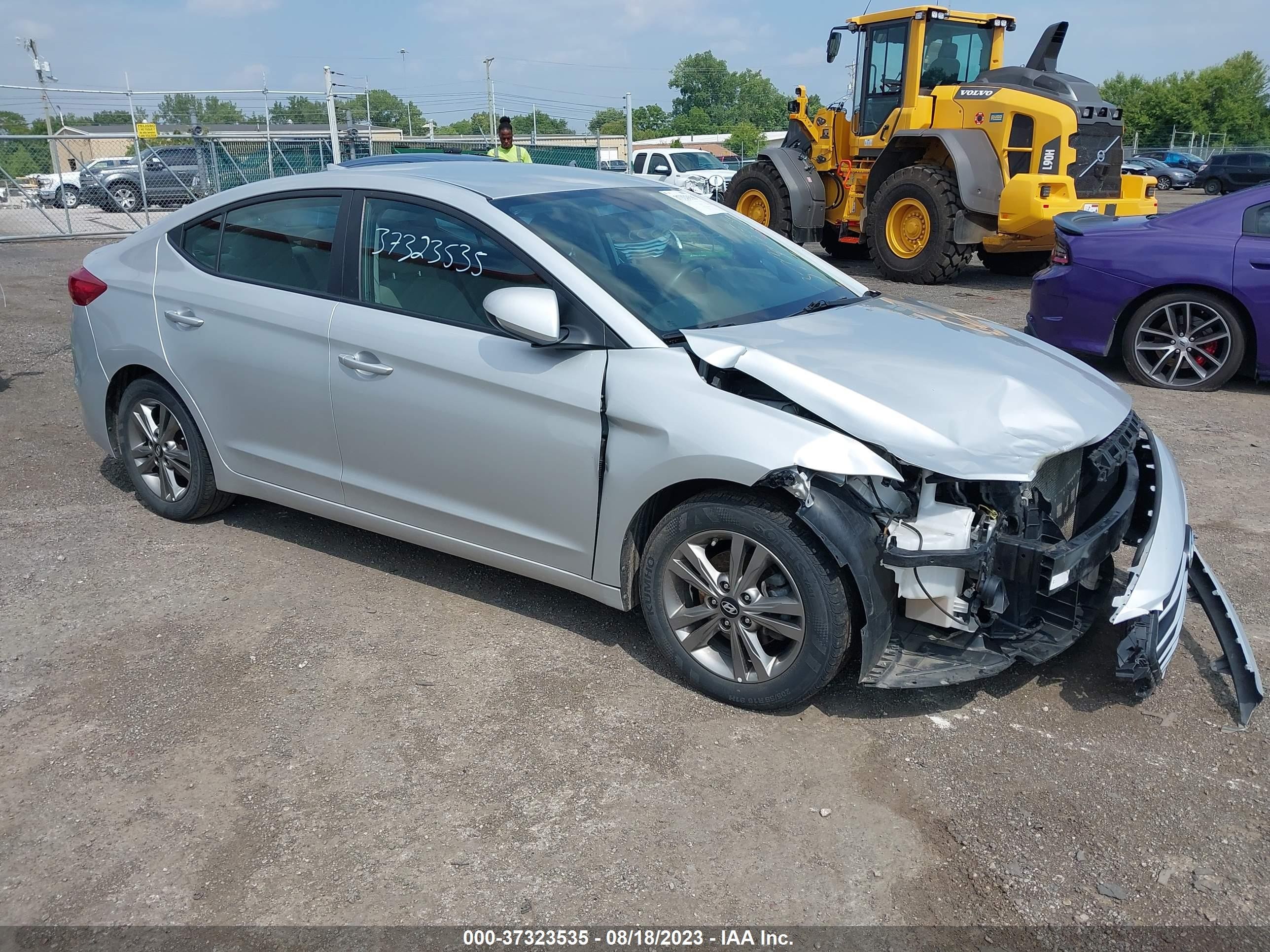 hyundai elantra 2018 5npd84lf9jh333318