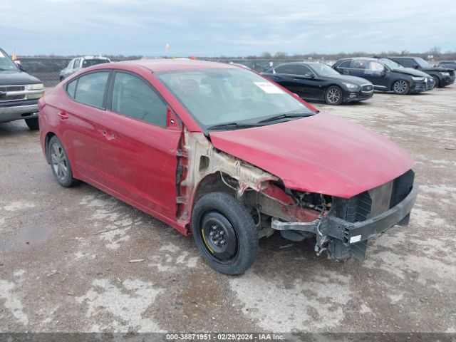 hyundai elantra 2018 5npd84lf9jh337319