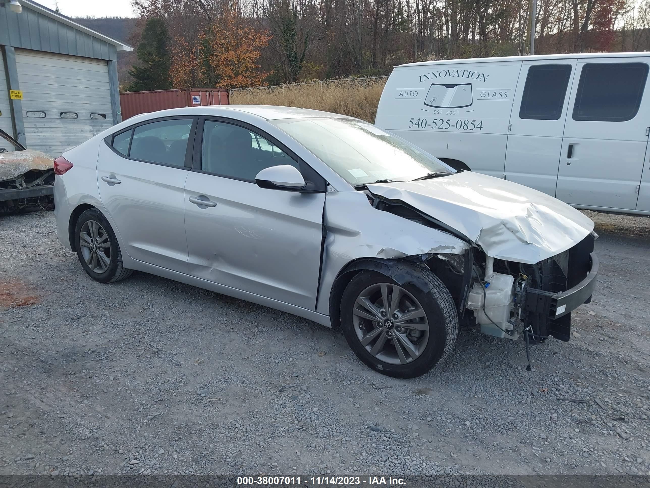 hyundai elantra 2018 5npd84lf9jh386813