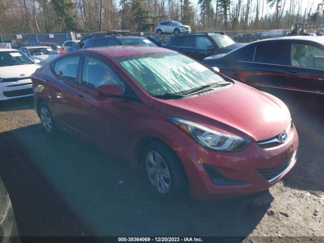 hyundai elantra 2016 5npdh4ae4gh765673