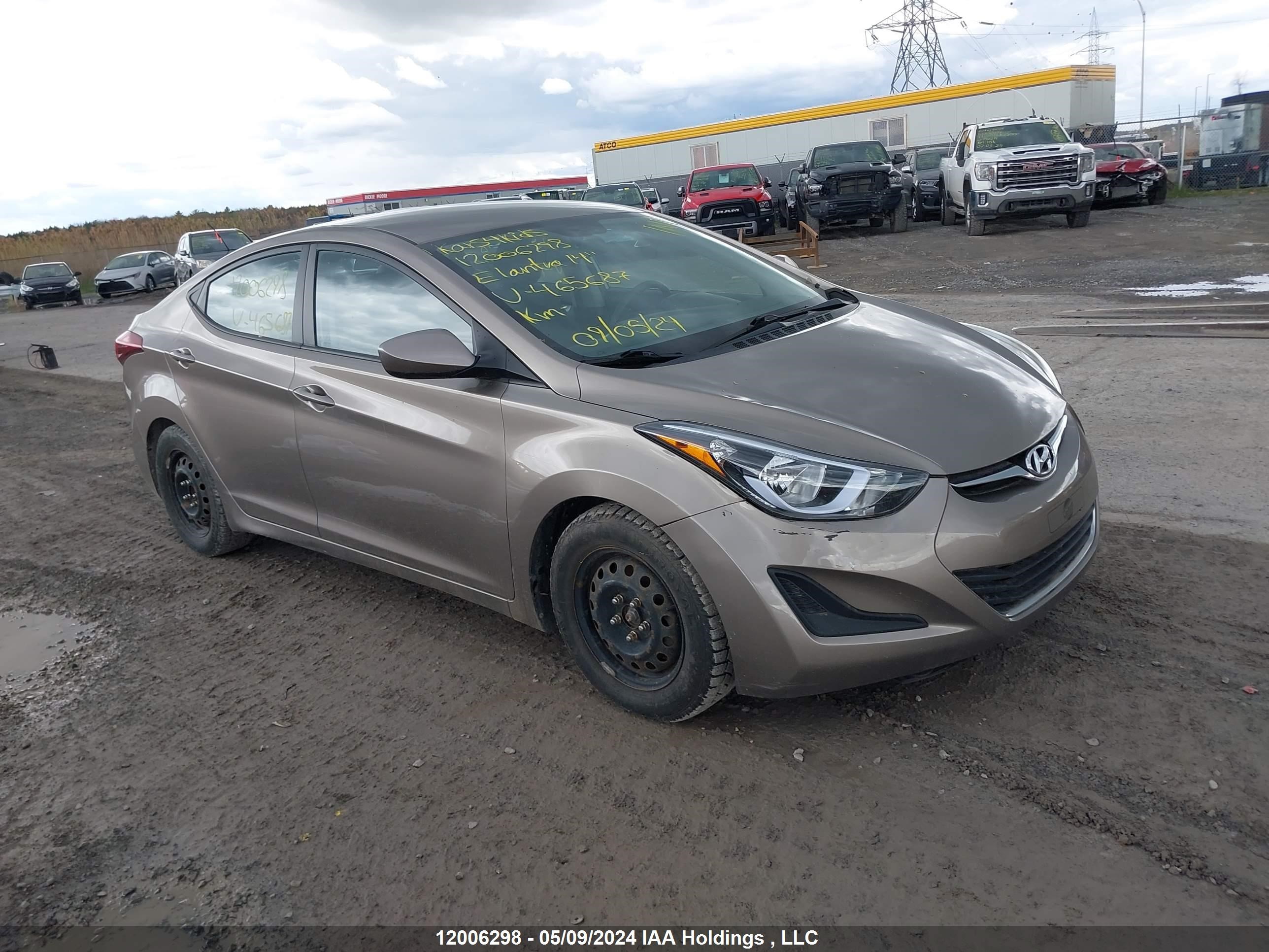 hyundai elantra 2014 5npdh4ae9eh465687