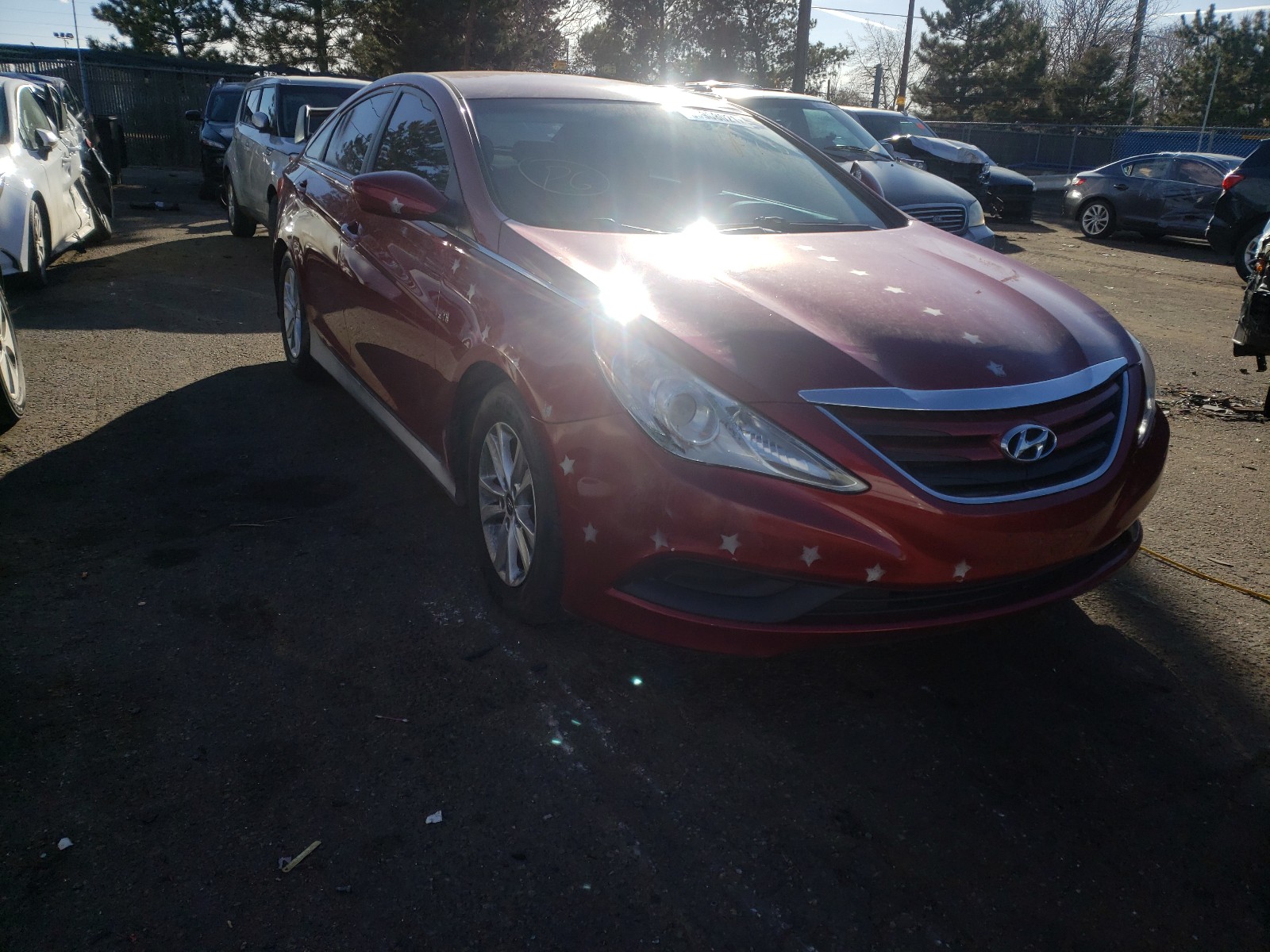 hyundai sonata gls 2014 5npeb4ac8eh921974