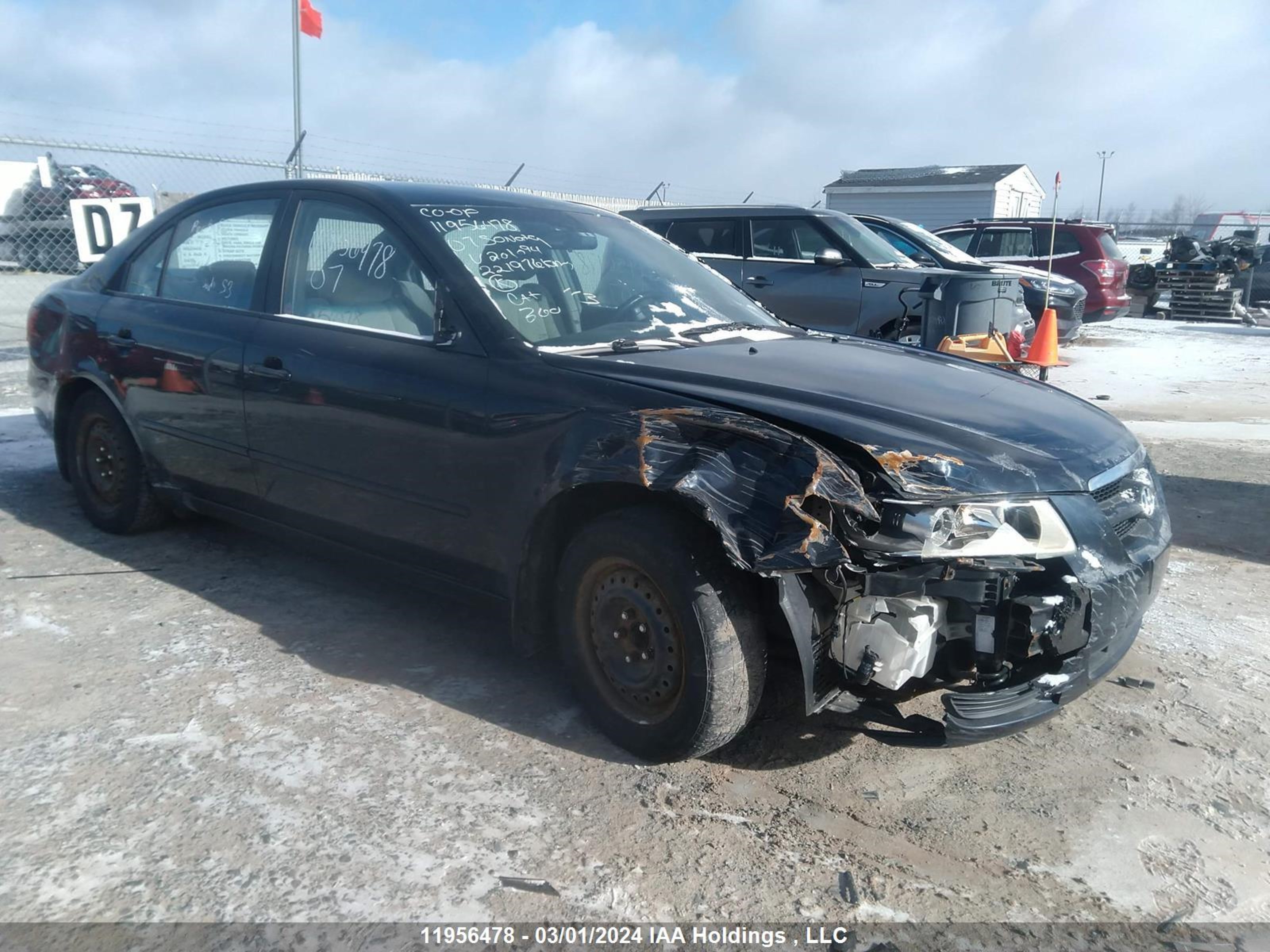 hyundai sonata 2007 5npet46c47h201094