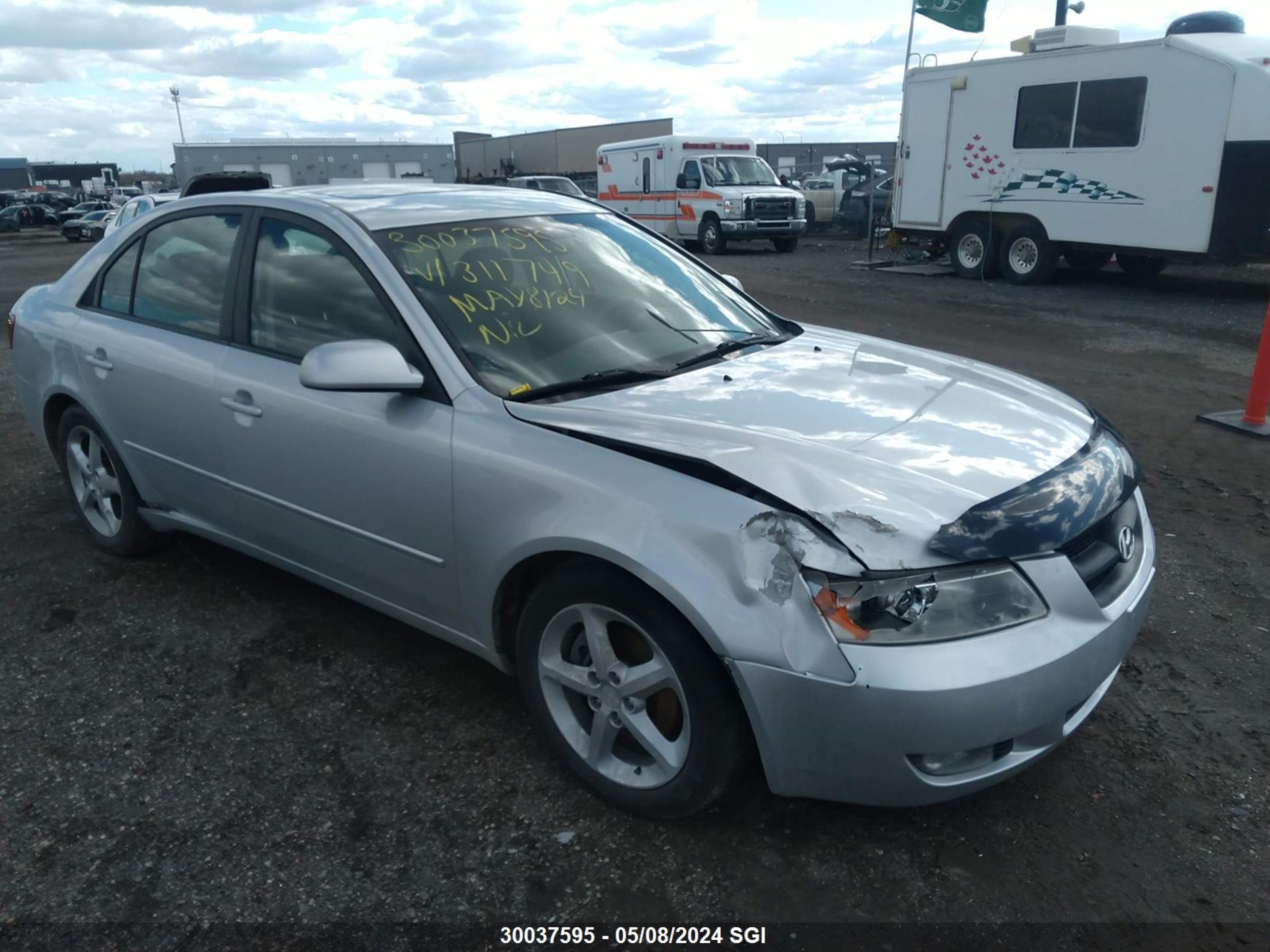 hyundai sonata 2008 5npet46f28h311749