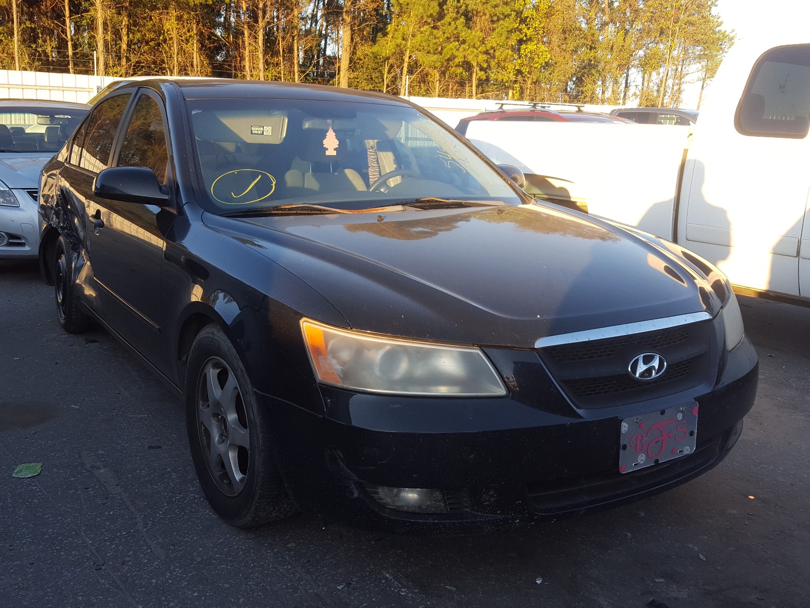 hyundai sonata gls 2006 5npeu46f96h001852