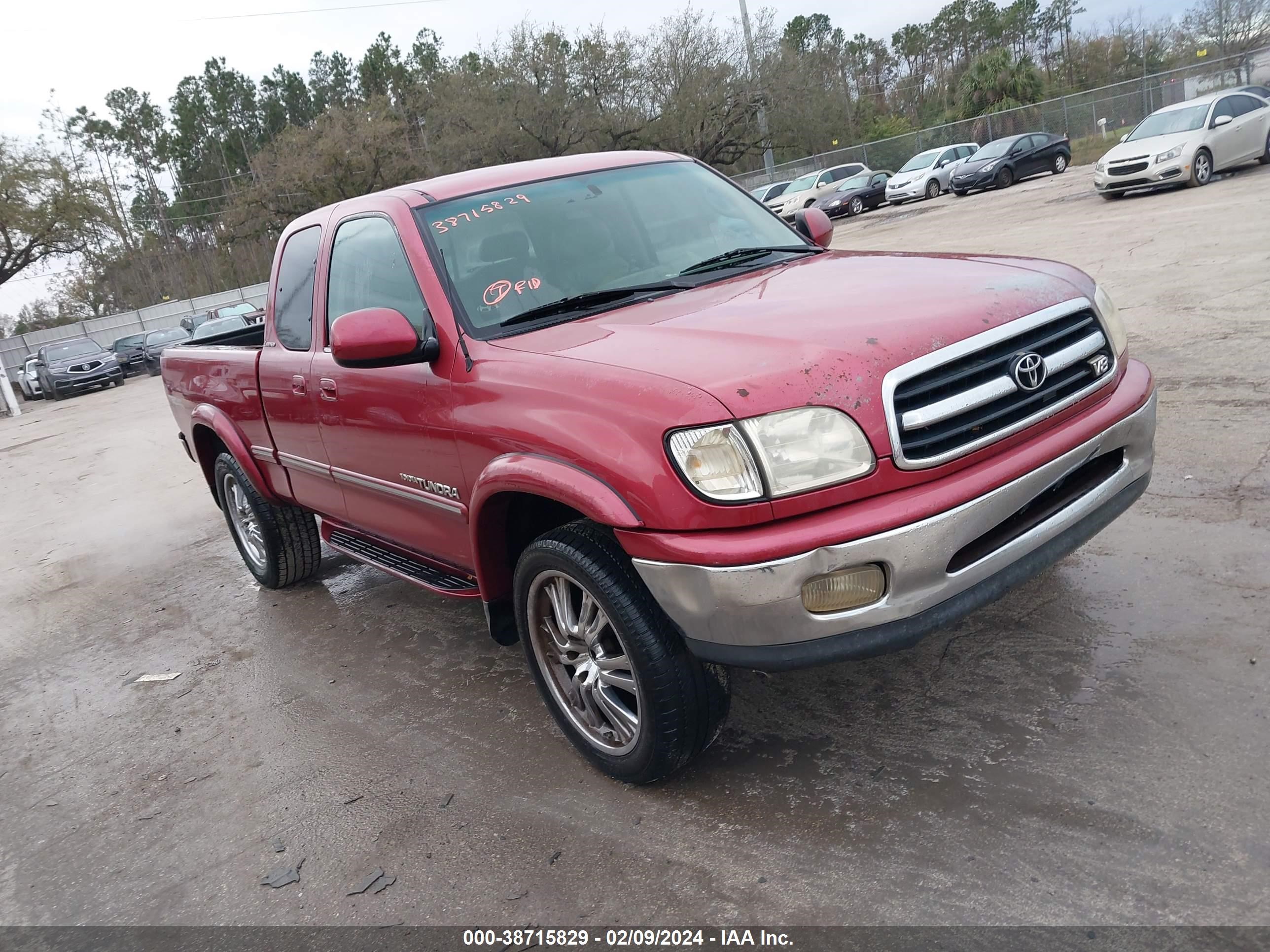 toyota tundra 2000 5tbbt4810ys067185