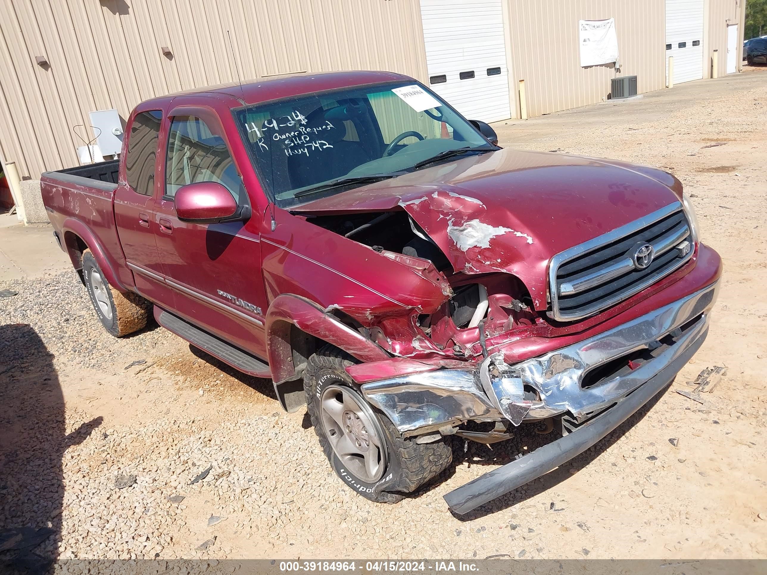 toyota tundra 2001 5tbbt48151s178420