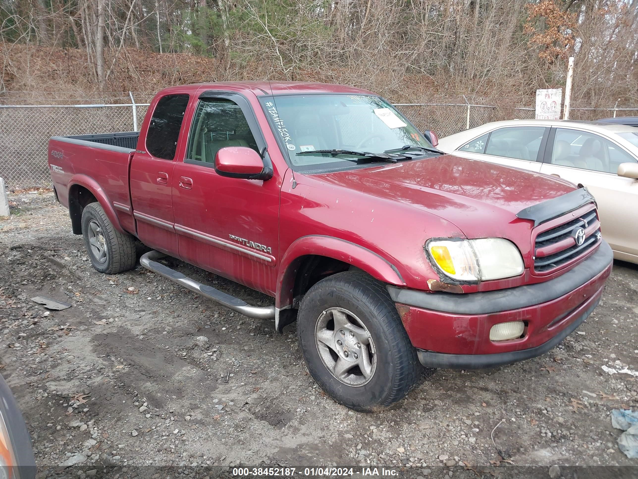 toyota tundra 2002 5tbbt481x2s281284