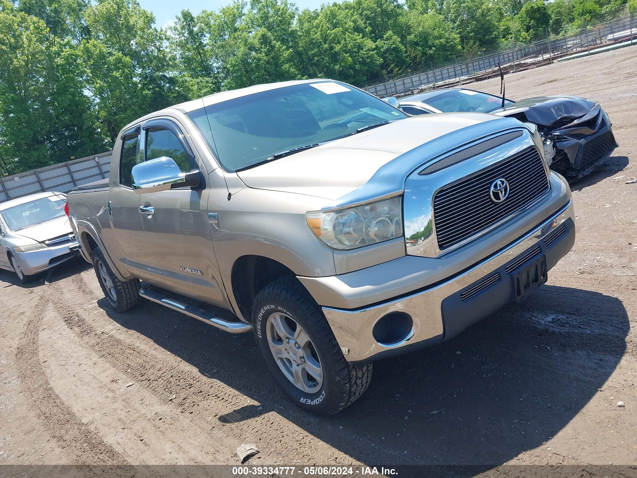 toyota tundra 2007 5tbbt541x7s455695