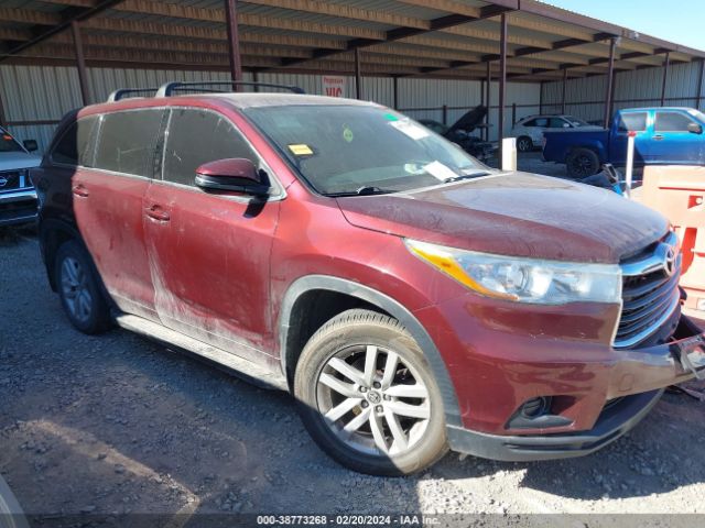 toyota highlander 2016 5tdbkrfh0gs346366