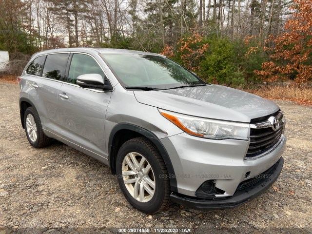 toyota highlander 2015 5tdbkrfh1fs112364