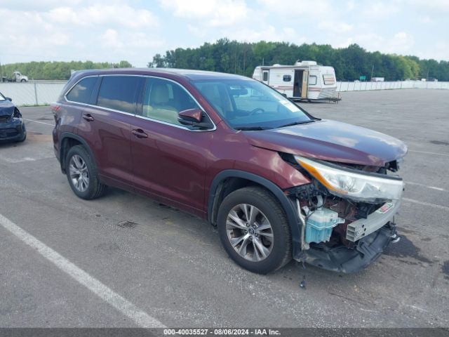 toyota highlander 2016 5tdbkrfh4gs291419