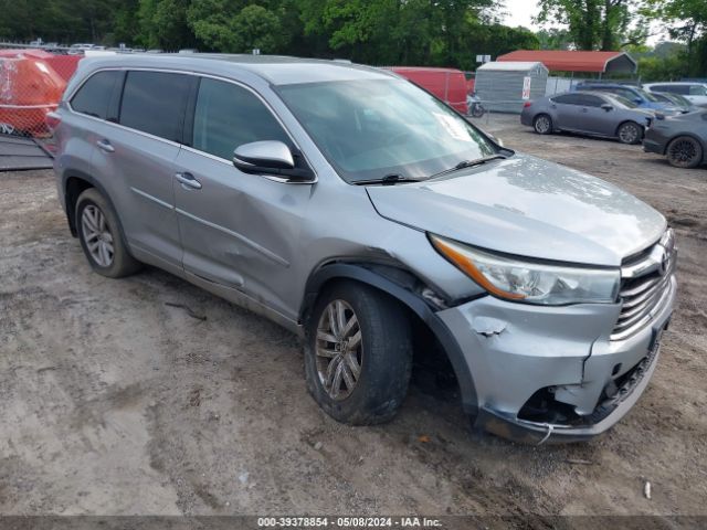 toyota highlander 2016 5tdbkrfh5gs268148