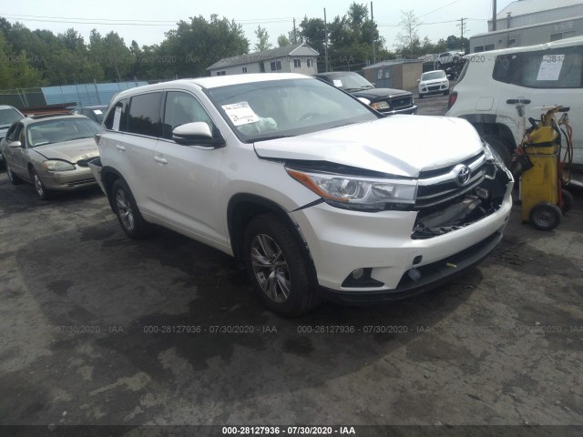 toyota highlander 2016 5tdbkrfh5gs341101